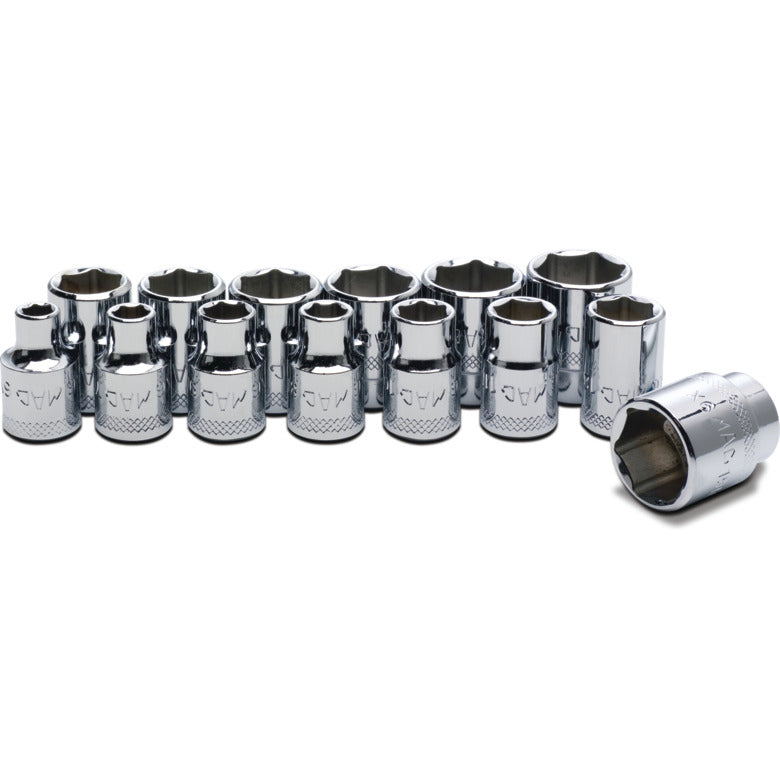 14-PC. 3/8 DRIVE R.B.R.T.™ SHORT HEX SOCKET SET - SXHS14RBRT