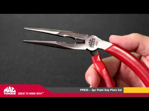 MAC tools Python Long Reach Needle Nose Pliers (set of 3)