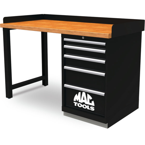 Pedestal Workbench with Butcher Block Work Surface | Mac Tools