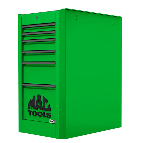 Macsimizer® 6-Drawer Side Box with PowerTech™ Drawer - Lime Green -  MSB30PD-LG | Mac Tools