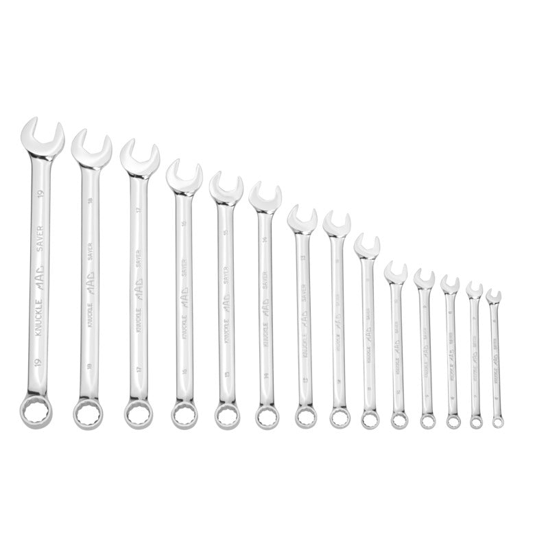 14-PC. Metric Knuckle Saver Combination Wrench Set - 12-PT. - SMB14KKS ...