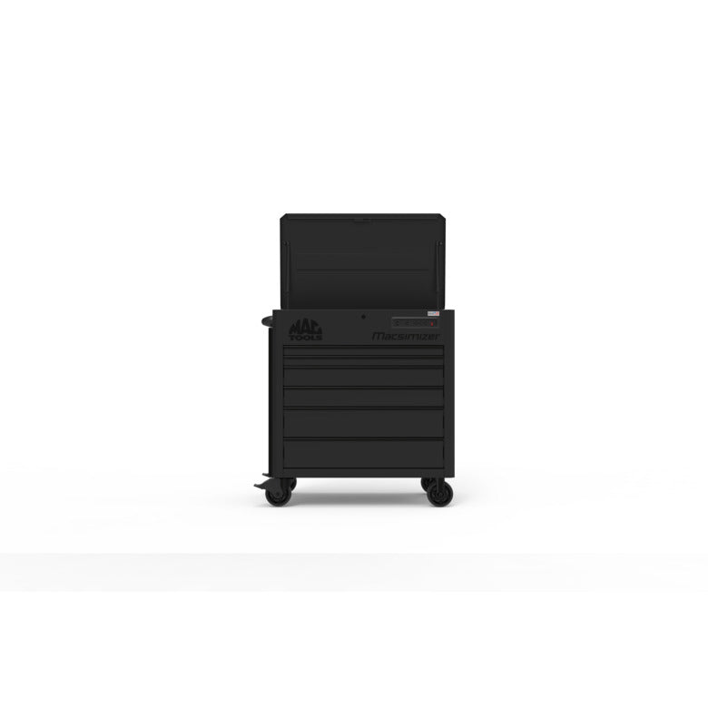 Macsimizer® 6-Drawer Utility Cart - Flat Black - UC4125FD-FB | Mac